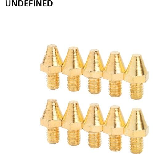 Golden MX Foot Pegs Spike Motorcycle For Harley Cleats Pin Rivet Replacement Offroad Style Foot Pegs Floorboards Brake Pedal Peg