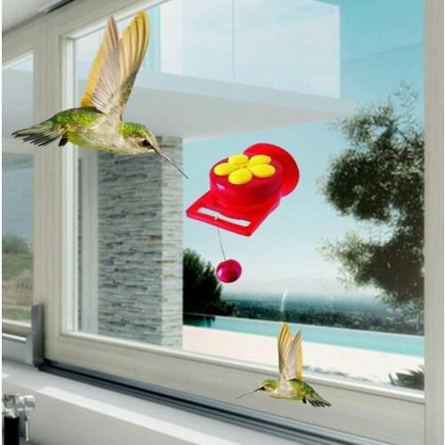 1pcs Handheld Hummingbird Feeders with Suction Cup, Mini Straws Feeder For Pets Creative Multifunctional V2E6