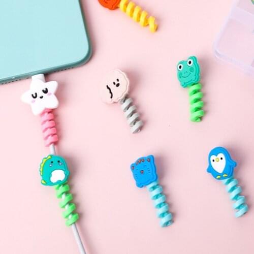 2Pc Cable Protector Cover Charger Data Cable Bracket Earphone Protector Cable Covering Line Cable Holder Cable Organizer