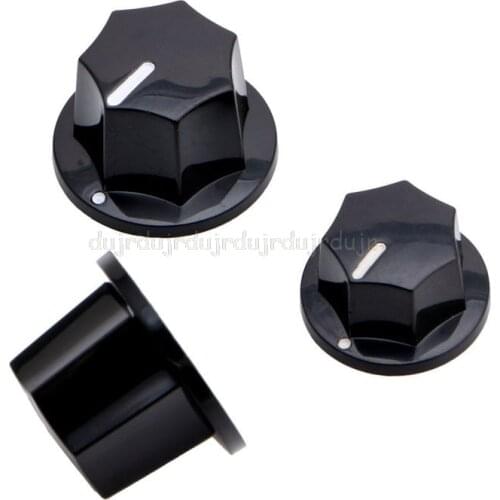 3PCs/Set Plastic Control Knobs for Fender Jazz Bass Guitar Parts Replacement S24 19 dropship