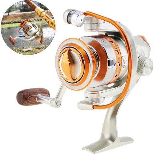 500 Series 12 Ball Bearing 5.2:1 Mini Fishing Reel Saltwater Freshwater Spinning Wheel with Metal Line Cup & Handle