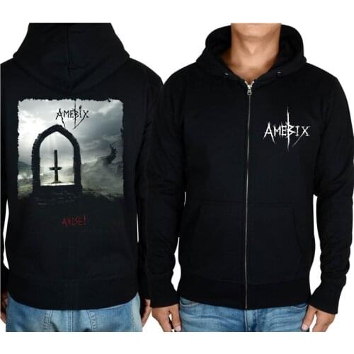 8 designs Zipper Amebix Band Rock hoodies winter jacket streetwear 3D punk death dark metal sweatshirt demon chandal hombre