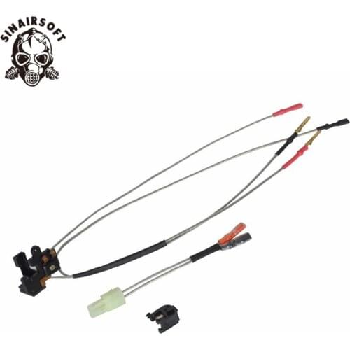 ELEMENT High Quality PW0203 Silver Cord Front Wiring with Switch Set For Airsoft AEG ver.2 Hunting Accessories Gearbox