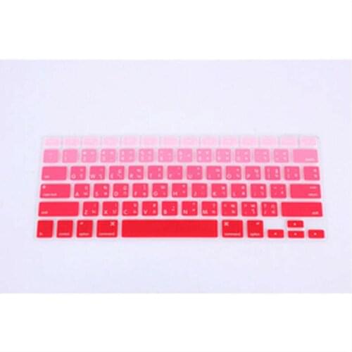 Gradient Red Thai Keyboard Film protector for Macbook Air Pro Retina 13 15 17 Laptop Skin Covers for Mac book 13 15 Gel