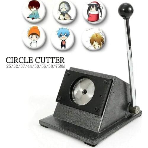 Button Badge Making Circle Cutter DIY Badge Circle Cutter Paper Cutting Round Button Maker Badge Punch Press Machine Cutter Tool