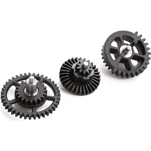 BD 13:1 16:1 18:1 Super High Speed Dual Sector Gear Set AEG Gearbox Hollow Titanium Alloy Riveting Shaft Paintball Accessories