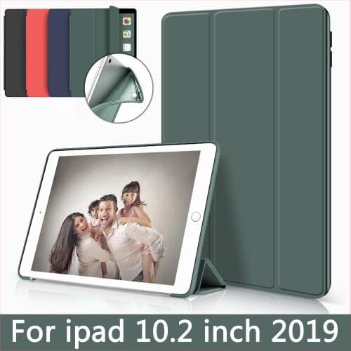New Case for Apple iPad 10.2 inch retina display A2197 ZAIWJ PU leather cover + TPU soft silicone shell Smart sleep wake up case