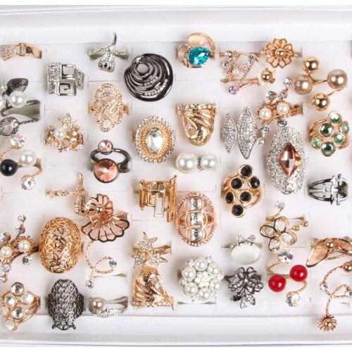 Wholesale lots 10pcs top-quality skillful authentic CZ Zircon stainless steel vogue unisex new jewelry rings ( size 17-21mm)