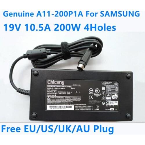 Genuine A11-200P1A 19V 10.5A 200W 4Holes AD-20019 AC Adapter Charger For SAMSUNG 7 GAMER SERIES NP700G7A NP700G7C Power Supply