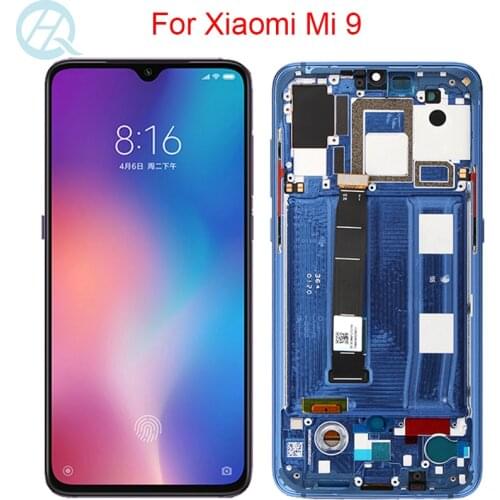 Original AMOLED Screen For Xiaomi Mi 9 LCD With Frame 6.39" Xiaomi Mi9 Display Touch Screen Digitizer Glass Assembly Repair LCD