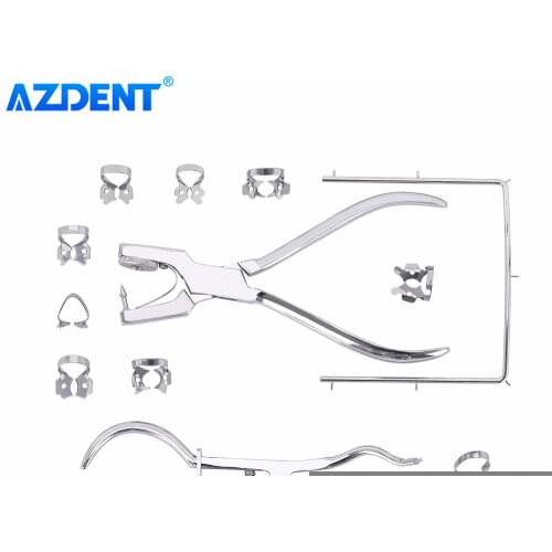 Dental Dam Perforator Dental Rubber Hole Puncher Set Mouth Opener Puncher Pliers Dentist Device
