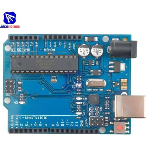 Diymore UNO R3 ATmega328P ATMEGA16U2 Microcontroller Module Development Board for Arduino