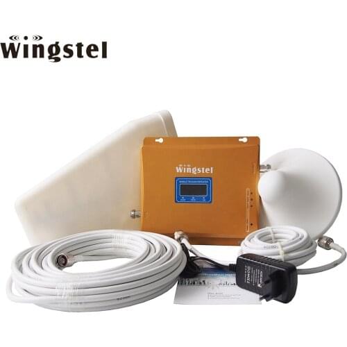 Popular Wireless WiFi GSM 2G 3G 4G LTE Phone Signal Booster Tri Band Mobile Signal Repeater with Antenna