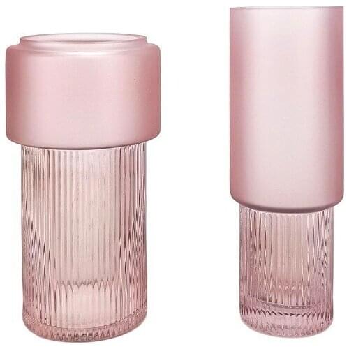 Simple creative glass vase light luxury ceramic flowerpot ornament living room beautiful home decoration accessories