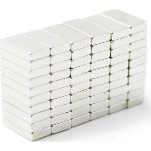 100pcs F10x5x2mm Super Powerful Strong Rare Earth Block NdFeB Magnet Neodymium N35 Magnets F10*5*2mm Free Shipping