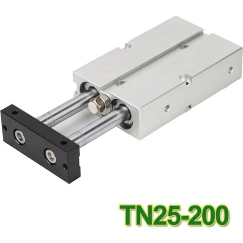 TN25-200 twin rod double action pneumatic cylinder /double rod gas cylinder/dual rod guide air cylinder TN25*200