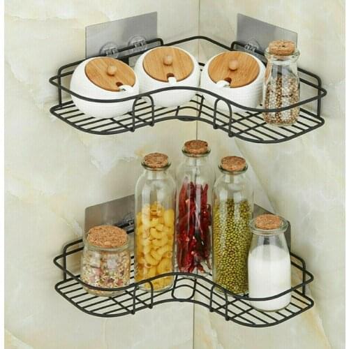 Bathroom Corner Bath Storage Holder Organizer Rack Triangular Shower Caddy Shelf