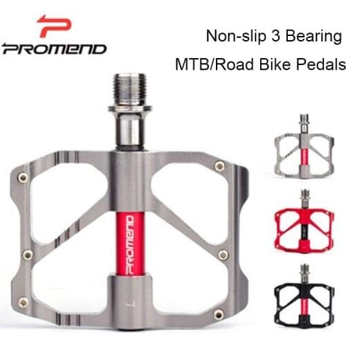 1Pair PROMEND Mountain Road Bike Pedals San Palin MTB Road Bike Pedal Bicycle Flat/Platform Ultra-light