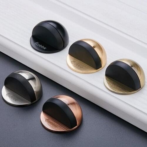 1PC Door Stops Zinc Alloy Door Stopper Door Holder Toilet Glass Door Hidden Doorstop Furniture Hardware