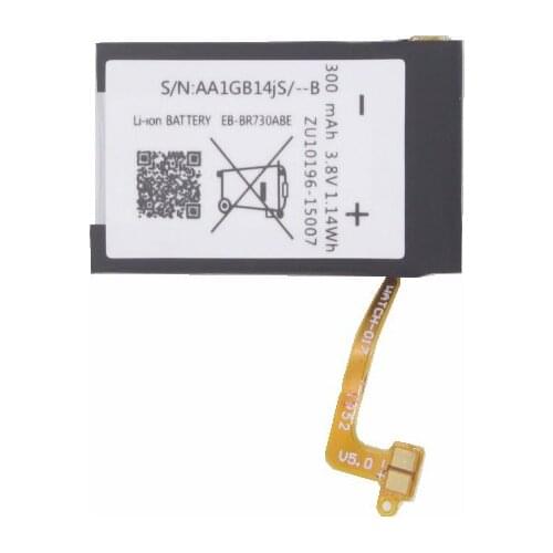 10pcs /lot 300mAh EB-BR730ABE Replacement Battery For Samsung Gear S2 3G R730 SM-R735T SM-R730A SM-R730V SM-R730T
