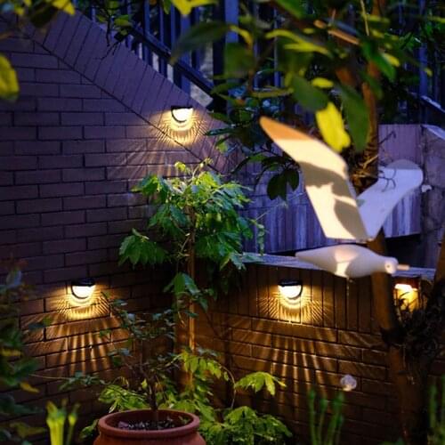 2/4PCS Solar Lights Outdoor garden Lighting night led lamp yard wall fence Waterproof decoration street light Atmosphere lamps