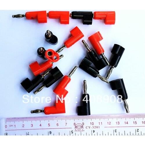5pcs red+5pcs black 4MM Banana Plug for BINDING POST Test Probes Speakers Amplifiers
