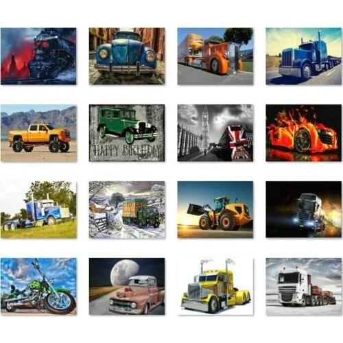 5D Diamond Painting Truck Multi Style Picture Diamond Embroidery Resin 3d Rhinestone Mosaic Home Decor Kit