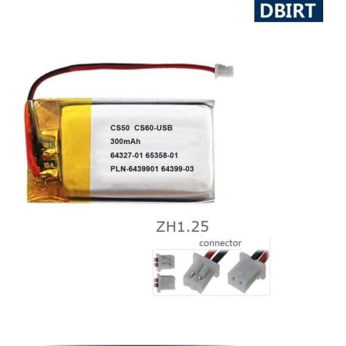 300mAh 64327-01 65358-01 Battery For Plantronics CS50-USB SC60 CS55 HL10 CS510 CS520 C65 CS60 Bluetooth Handset Earphone AKKU