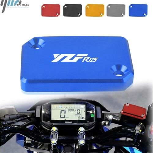 Motorcycle Aluminum Front Rear Brake Cylinder Fluid Reservoir Cover Cap For YAMAHA YZF-R125 YZF R125 YZFR125 2008 2009 2010 2011