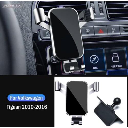 Car Mobile Phone Holder For Volkswagen VW Tiguan 2010-2016 Special Mounts GPS Stand Navigation Bracket Car Accessories