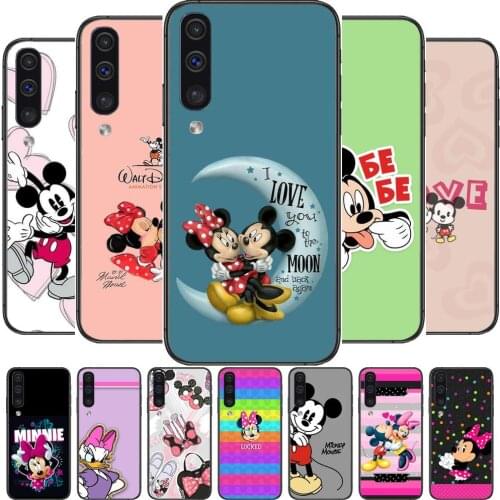 Minnie Mouse Disney Heart Phone cover hull For SamSung Galaxy S8 S9 S10E S20 S21 S5 S30 Plus S20 fe 5G Lite Ultra black soft cas