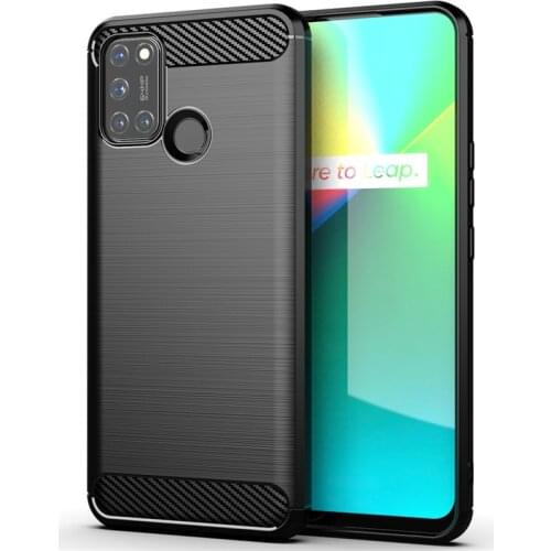 For OPPO Realme 7i Case For Realme 7i Cover Carbon Fiber Shockproof Silicone Protective Phone Bumper For OPPO Realme 7i 6 7 Pro