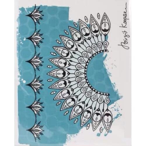 Flower background Transparent Clear Stamp for DIY scrapbooking/Card Making C575