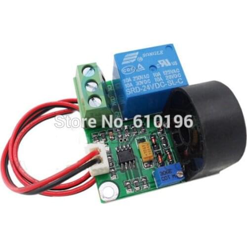 DC24V AC0-20A Current Detection Sensor AC Overcurrent Short-circuit Protection Detector Module