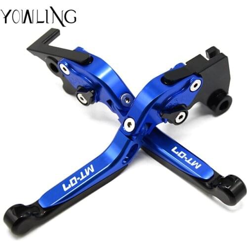 For YAMAHA MT-07 MT 07 MT07 2014-2017 Motorcycle Accessories Adjustable Folding Extendable Brake Clutch Levers MT-07 BLACK