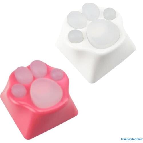 Highlight Individuality Kitty Paw Artisan Cat Paws Aluminum alloy Pad KeyCaps for cherry MX Mechanical Keyboard Switches