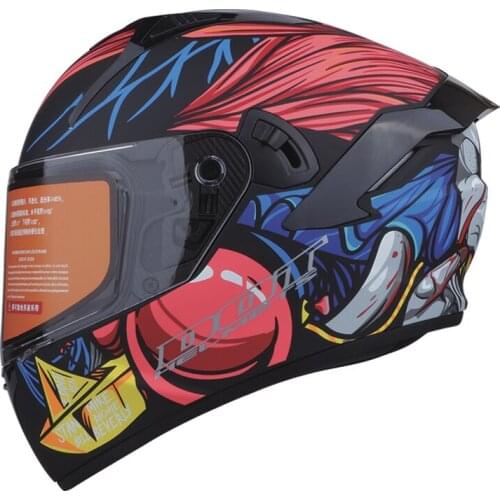 Motorcycle Helmet With Dual Lens Full Face Motorbike Helmet For Adults Double Visors Dirt Bike Crash Helmets for adults