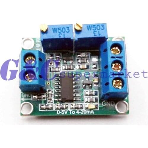 Voltage to Current Signal Transmitter 0-3.3/5/10/15V to 4-20mA Linear conversion diy electronics