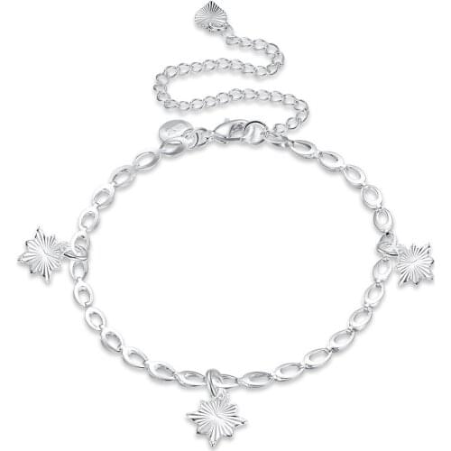 New Arrival Silver Plated Anklet for Women Popular Jewelry Leg chain Foot Chain kvinders