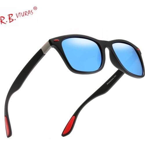 RBVTURAS 2019 Polarized Sunglasses Men Women New Square Sun Glasses Rays Brand Designer Retro Vintage Eyewear Male UV400 Oculos