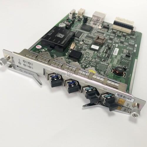 Original 4 ports ZTE 10G uplink board HUTQ for C300 OLT euqipment, with 2 of 10G uplink ports and 2 of 1.25G uplik ports