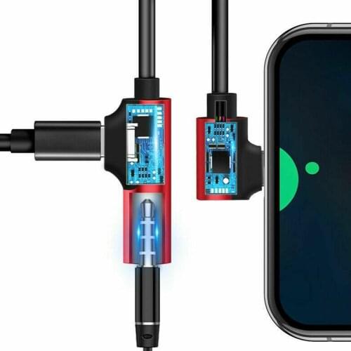 Type-C to 3.5mm Audio Adapter Charging 2 In 1 Connector Earphone Dual For Huawei Plug Type-C Cable Changer Z0J9