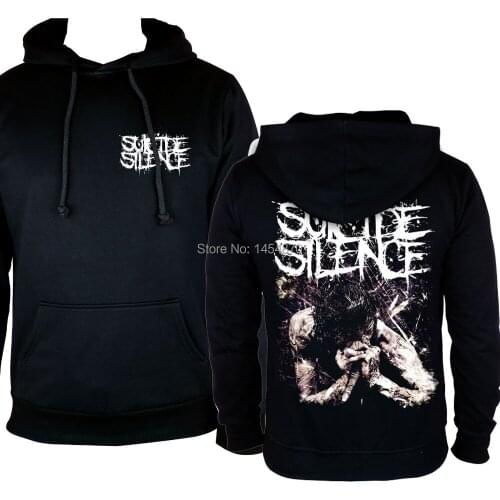 Singer Suicide silence Cotton Cool Rock Hoodies Brand jacket Black Heavy Metal Sweatshirt Punk pullover fleece