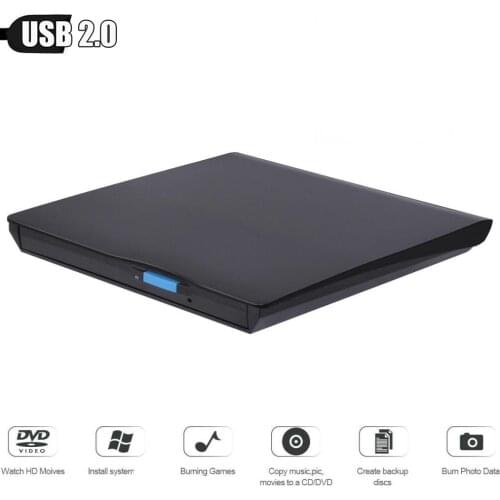 USB 2.0 Portable External CD-RW DVD-RW CD DVD ROM Player Drive Writer Rewriter Burner for iMac/MacBook Air/Pro Laptop PC Desktop