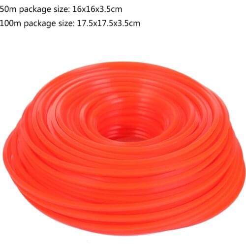 Professional High-quality Mowing Nylon Trimmer Rope Mower Trimmer Cord Cutting Mower Accessories Orange
