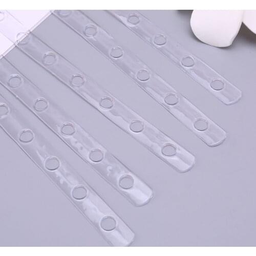 5Pcs Transparent Display Hanger Connector Strips Display Stable For Clothes Rack Dropshipping