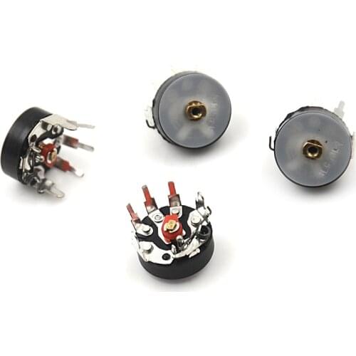 10PCS/LOT Straight Angle Radio Potentiometer RV12MM B503 B50K Power Amplifier Volume Potentiometer With Switch