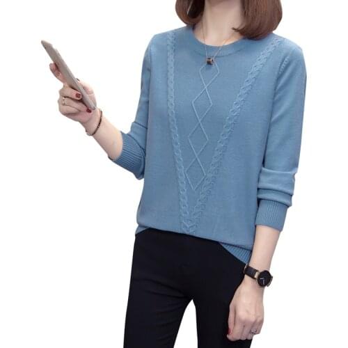 Red Pure Color Kntted Oversized Plus Large Size Female Pullover Woman Blouses Winter WomenS Sweaters Clothing Latest 2020 A6417