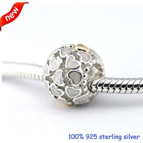 Fits Pandora Bracelets Abundance of Love Silver Beads 100% 925 Sterling Silver Charms DIY Jewelry Wholesale 09294K