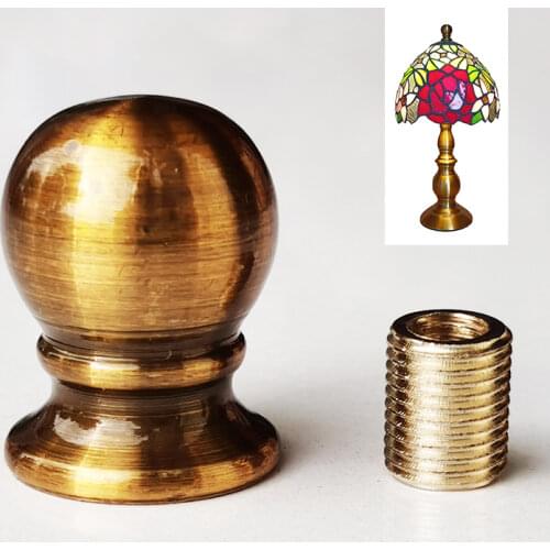 WOERFU 2-Pack 1-1/5 Oil Rubbed Brushed Bronze Finish Ball Lamp Finial